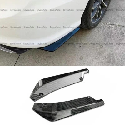 For Infiniti Q50 Q60 Q70 Rear Bumper Lip Spoiler Splitter Diffuser Carbon Fiber Foto 1 de 4