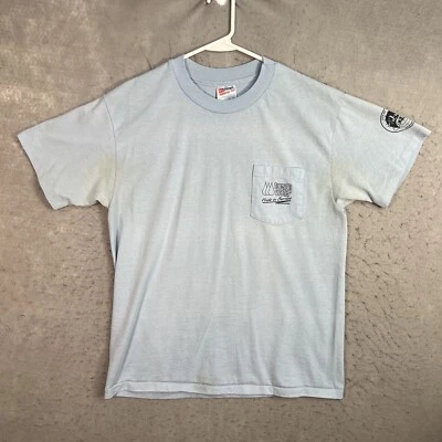 Camiseta De Colección Años 80 Tuscon Arizona Water Pride In Service Bolsillo Adulto Grande Azul Foto 1 de 4