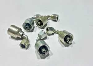 IAA4FJB4 EATON AEROQUIP Steel 1/4" Female SAE Swivel Crimp Hose 90 DEG Elbow - Picture 1 of 6