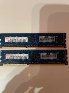 Memoria RAM 4GB DDR3 (2x2GB) PC3-10600U 1333Mhz DDR3 240 pin x DESKTOP No Ecc - Foto 1 di 1