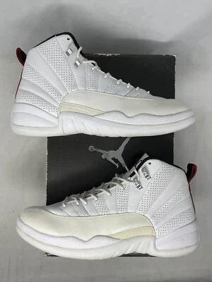 Air Jordan 12 Retro Rising Sun PLANTILLA PROHIBIDA 130690163 Blanco/Rojo Universitario Talla 10.5 Foto 1 de 4