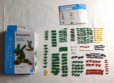 Pokémon Rayquaza Nanoblock Kawada NBPM_064 240 Piece Block Set - Image 1 of 4