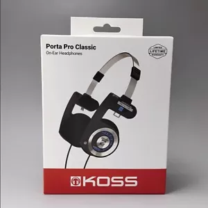 Koss Porta Pro Classic On-Ear Headphones Black BRAND NEW BOXED - Picture 1 of 12