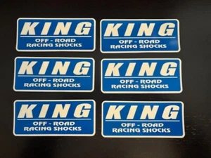 KING OFF ROAD RACING SHOCKS STICKERS 2.25X5” 6PC SET OVERLAND BITD SPONSOR - Picture 1 of 1