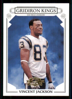 2007 Donruss Threads Pro Gridiron Kings Gold #46 Vincent Jackson - Image 1 of 2