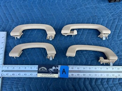 2011-2017 BMW X3 F25 Beige Upper Overhead Grab Handle Set of 4 OEM #2370EM - Image 1 of 4