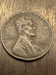 1959-D Lincoln Penny “L" Liberty Rim Error & “W” Error - Picture 1 of 3