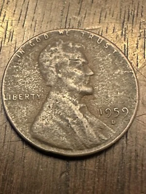 1959-D Lincoln Penny “L" Liberty Rim Error & “W” Error - Image 1 of 3