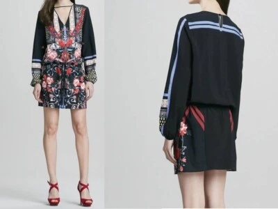 Nuevo con etiquetas Vestido Artístico Rosa Cintura Cordón Trébol Cañón Mediano Foto 1 de 4