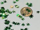 30pc+Tiny Cannabis pot leaf confetti glitter weed marijuana fairy dust  New *