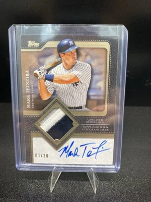 Mark Teixeira 2025 Topps Flagship Auto Patch Card 01/30 TFAP-MTE - Image 1 of 2