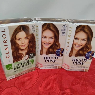 3 шт. коробки для окрашивания волос Clairol Natural Instincts 6 г бывшие 12 светло-золотисто-коричневые - Изображение 1 из 4