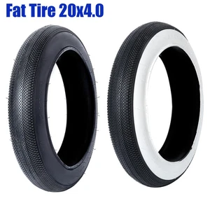 Elektrofahrrad Fat Tire 20x4,0 24x4,0 Fat Fahrradreifen Schwarz Weiß Schnee MTB - Bild 1 von 20