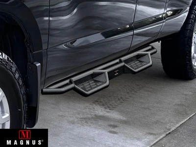APS Black Side Step Nerf Bars For 04-24 Nissan Titan King Cab - Image 1 of 4