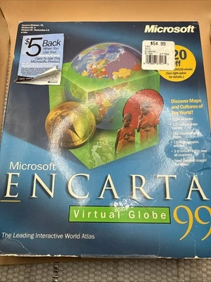 Big Box Microsoft Encarta Encyclopedia 99  (CD-ROM Set) Windows 95/98 NT - Image 1 of 4