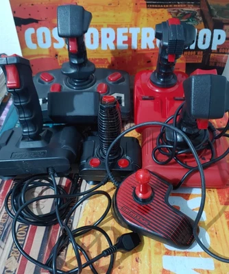 6 x Joysticks Controller (Commodore Amiga Atari 64) DEFEKT 8-bit - Bild 1 von 3