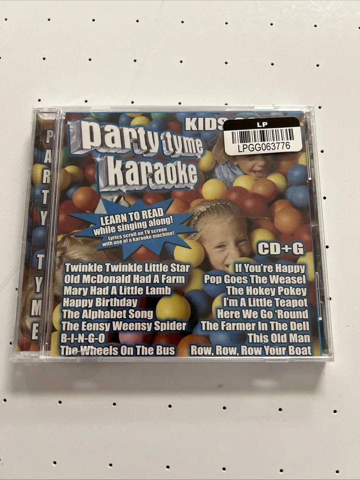 CD Party Tyme Karaoke Kids Songs 2003 Sybersound Records