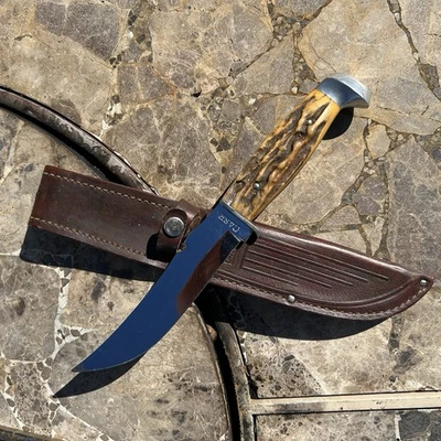 Vintage Case XX Hunting Knife 1940-64 Sheath 5.75” Blade,  10.25 Over All Length - Image 1 of 4