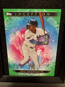 2024 Topps Inception MLB #89 Jazz Chisholm Jr Green Base Yankees - Picture 1 of 2