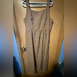 Pretty Garden Brown & Cream Tank Maxikleid XXL Übergröße Sommerkleid Neu mit Etikett - Bild 1 von 5