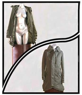 Retail $229 Womens Girls Parka Coat Jacket–Army Olive Green–Small–Brand New NWT - Image 1 of 4