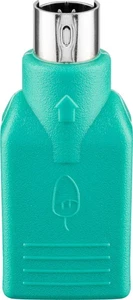 Wentronic USB-Adapter (A-Buchse auf PS2 Stecker), 68919-GB, Grün, 1x - Afbeelding 1 van 3
