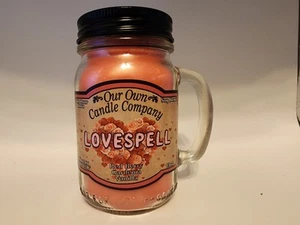 Our Own Candle Company, Lovespell Scented 13 Ounce Mason Jar Candle, 100hr Burn - Picture 1 of 2