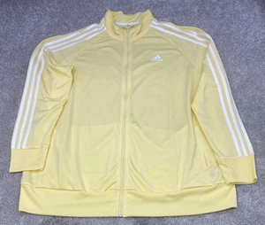 Adidas Track Warm Up Trainingsjacke Herren 3XL Reißverschluss gelb weiß Streifen 6587 - Bild 1 von 13