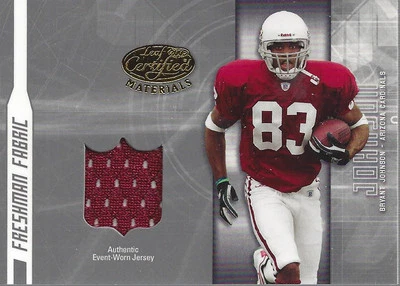 2003 Leaf Certified Materials #168 Bryant Johnson Jersey RC /1250 - FB - Image 1 of 2