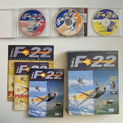 The F22 Raptor Simulator iF-22, by Interactive Magic, for PC, New in open box  - Image 1 of 4