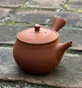 Tokoname Pottery Japanese Teapot Red clay Shudei Matsukawa Kyusu 150ml by Gyokko - Picture 1 of 9