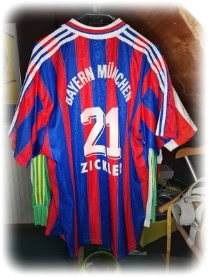 Vintage Fußball Trikot Zickler FC Bayern München Adidas OPEL 1995 1996 1997 XL - Bild 1 von 4