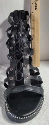 Steampunk Womens Black Sandals  NWT Size 9 1/2 - Image 1 of 4