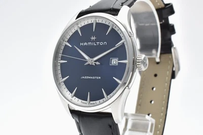 Reloj de cuarzo para hombre Hamilton Jazzmaster H324510 esfera azul 39 mm excelente+++ JAPÓN Foto 1 de 4