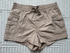 Pantalones Cortos Para Mujer Hollister Ultra Alto Tiro 3" Informales Algodón Talla L Caqui - Imagen 1 de 4