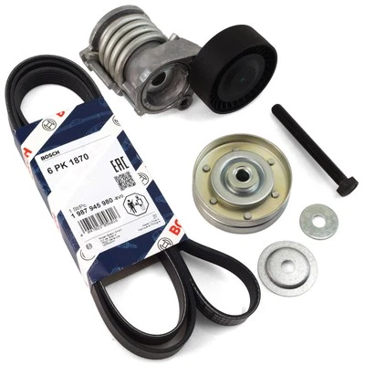 BOSCH Keilrippenriemen + Spannrolle für SEAT Ibiza 3 4 SKODA VW Polo 9A 1.2 - Bild 1 von 3