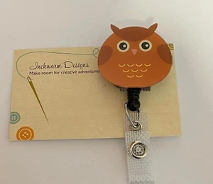 Retractable badge holder ID TAG Nurse vet owl - Bild 1 von 1