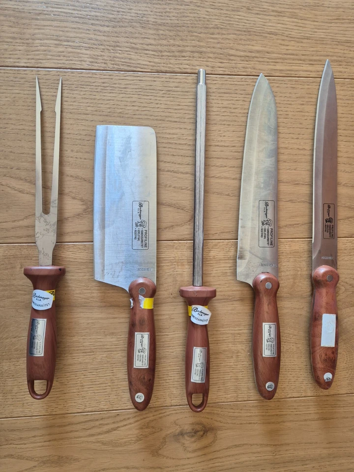5 teiliges Messerset Bachmayer Solingen mit Tasche - Bild 1 von 3