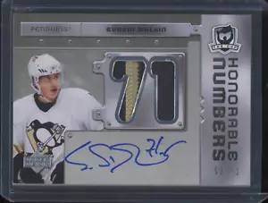 2006-07 The Cup Hockey Evgeni Malkin #HN-EM Numeri Onorevoli RC Patch Auto /71 - Foto 1 di 2