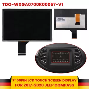 7" 11*16.7cm Pantalla LCD Pantalla Táctil Radio Navegación para Jeep Compass 2017-2020 - Imagen 1 de 12