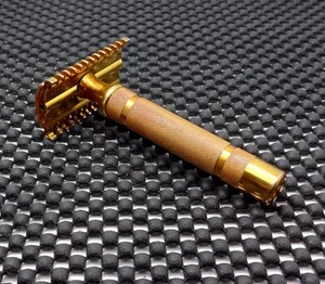 Navaja de afeitar Gillette vintage años 30 NUEVO peine largo DE ¡Limpia! - Imagen 1 de 5