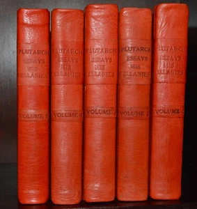 Antique Books PLUTARCH'S ESSAYS AND MISCELLANIES- 5 Volume Set - 1905 - Bild 1 von 13