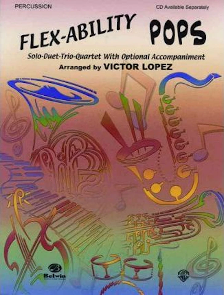 Flex-Ability Pops Solo-Duet-Trio-Quartet  Percussion Victor Lopez Free Shipping - Image 1 of 1