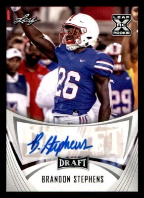 2021 Leaf Draft AUTO #BABS3 Brandon Stephens (ref 225433) - Image 1 of 2