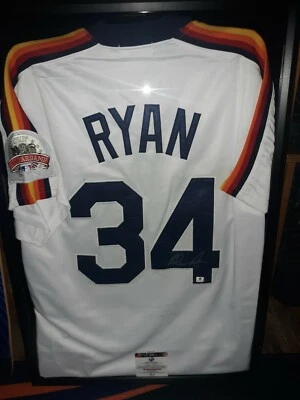 NOLAN RYAN SIGNED W/GLOBAL AUTHENTICS COA. SHADOW BOX NOT INCLUDED! - Image 1 of 4