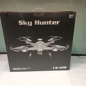 Sky Hunter Drohne mit Kamera Fernbedienung weiß Quad Copter LS128 - Bild 1 von 4