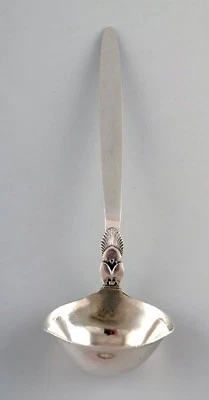 Salsa/cuchara de mantequilla Georg Jensen Cactus de plata de ley.  Foto 1 de 4