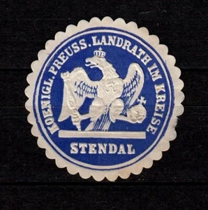 423421/ Siegelmarke – Koenigl. Preuss. Landrath im Kreise Stendal - Picture 1 of 1