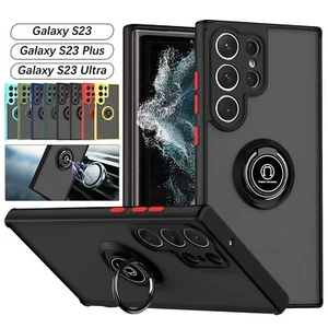 Coque pour Samsung S25 Ultra S24+ S23FE S21 Anneau Antichoc Magnétique Housse Téléphone - Photo 1 sur 17