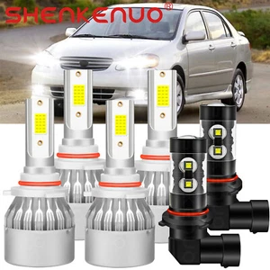 LED Headlight Hi Low Beam+Fog Light Bulbs For Toyota Corolla 2005 2006 2007 2008 - Bild 1 von 12